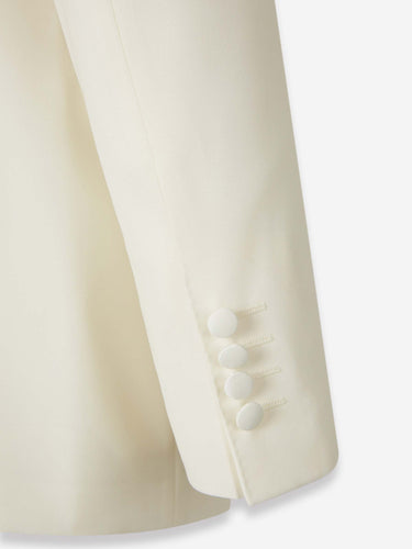 Canali Hombre Barcelona Americana Recta Lana color Blanco sku 301-000247 01 - Foto 4