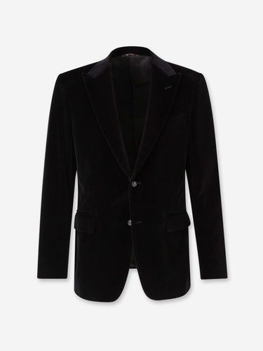 Canali Hombre Barcelona Americana Terciopelo color Negro sku 301-000250 01 - Foto 1