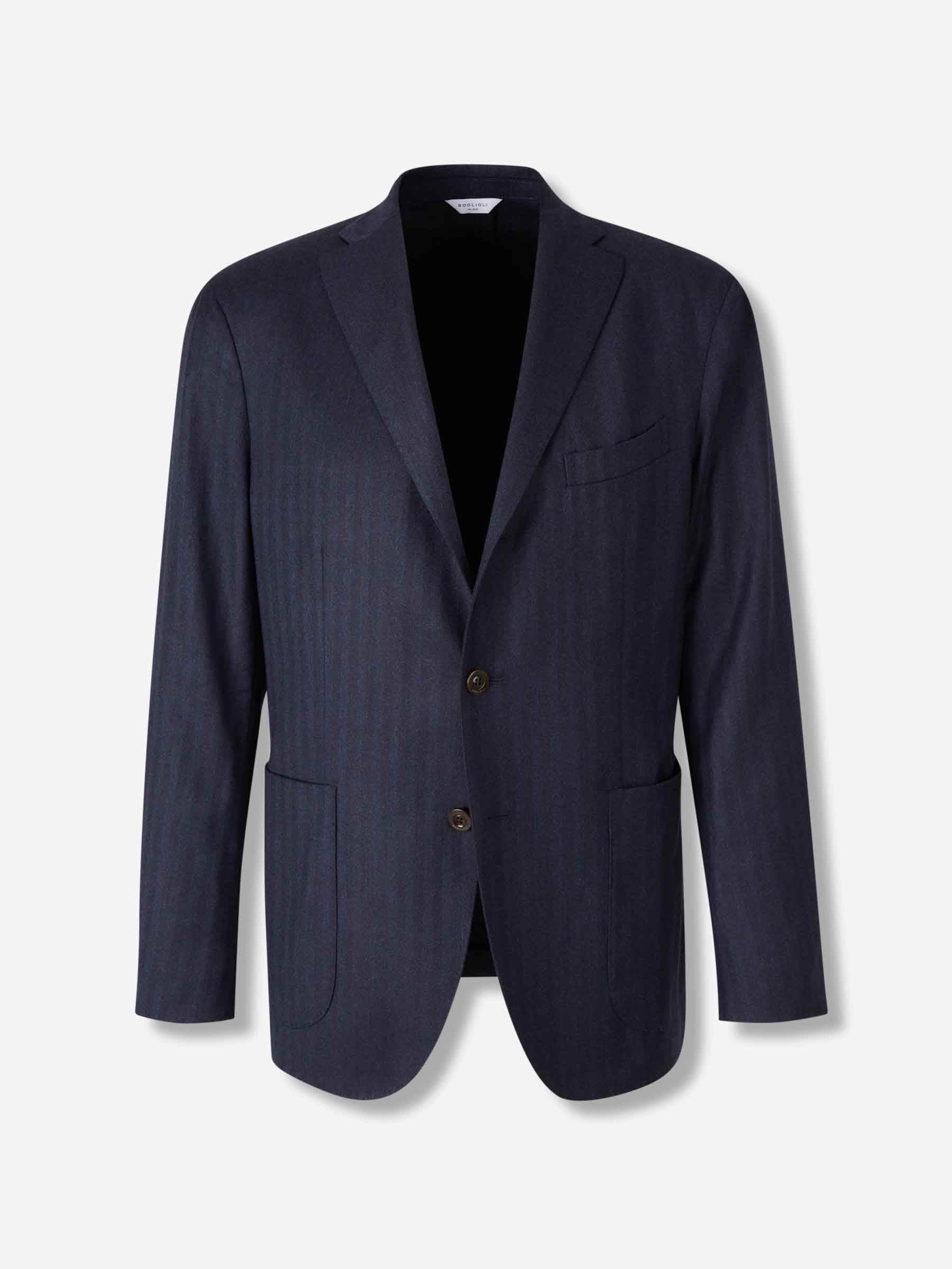 Boglioli Hombre Barcelona Americana Recta Lana color Azul Marino sku 302-003590 01 - Foto 1