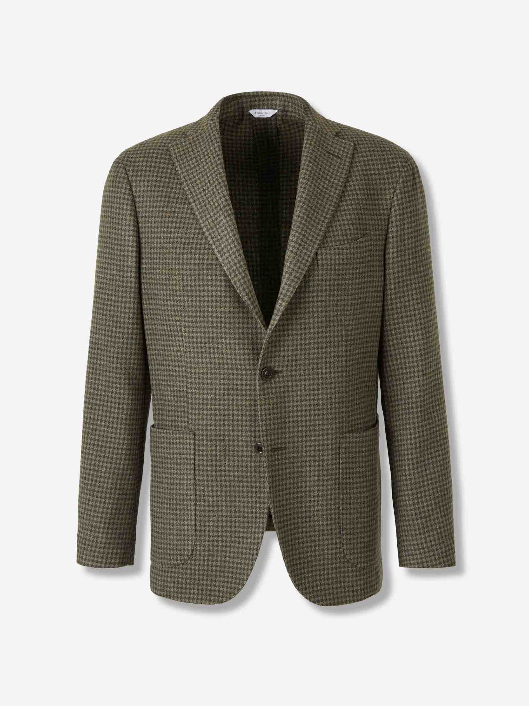 Boglioli Hombre Barcelona Americana Recta Lana color Verde Militar sku 302-003591 02 - Foto 1