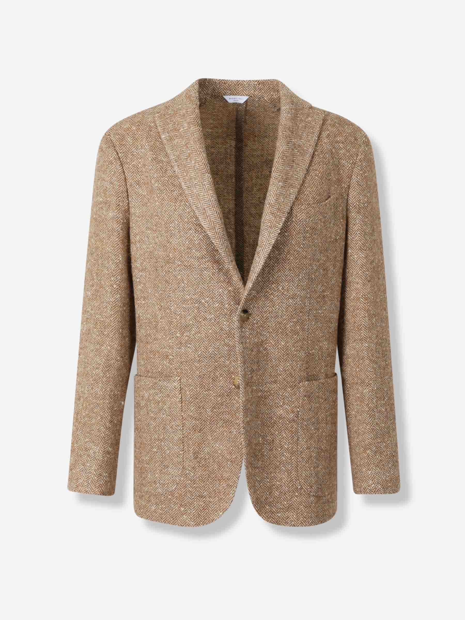 Boglioli Hombre Barcelona Americana Espiga Lana color Camel sku 302-003593 01 - Foto 1