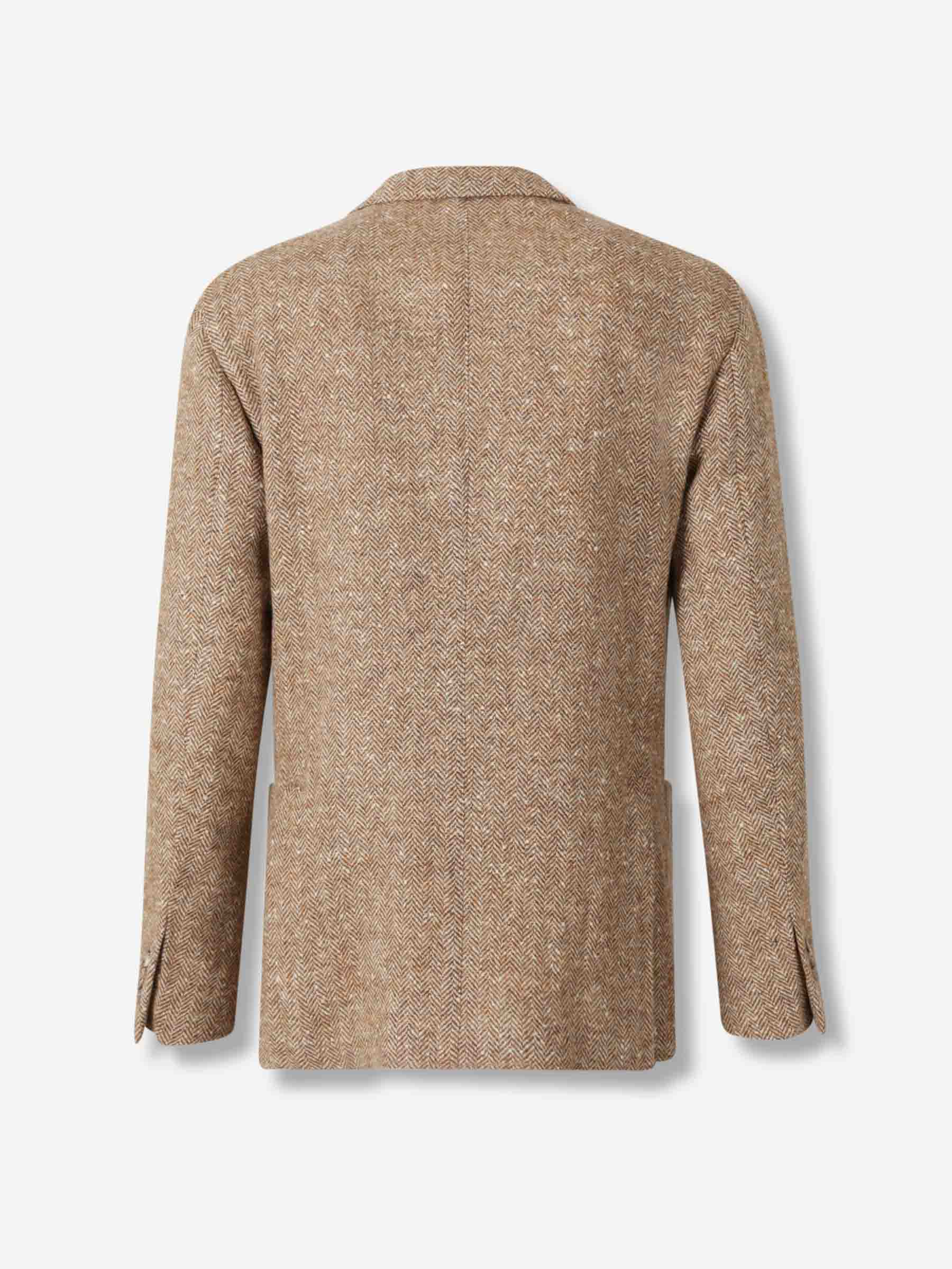 Boglioli Hombre Barcelona Americana Espiga Lana color Camel sku 302-003593 01 - Foto 2