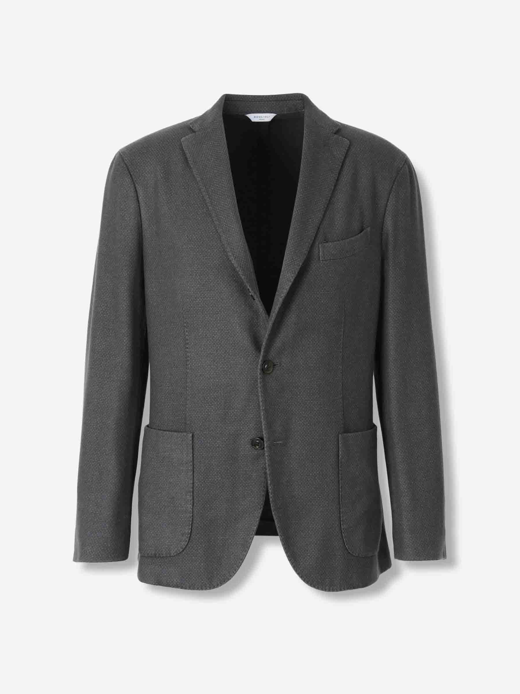 Boglioli Hombre Barcelona Americana Recta Cachemira color Gris Oscuro sku 302-003594 02 - Foto 1