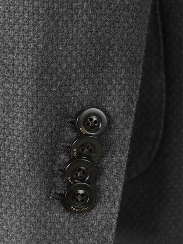 Boglioli Hombre Barcelona Americana Recta Cachemira color Gris Oscuro sku 302-003594 02 - Foto 4