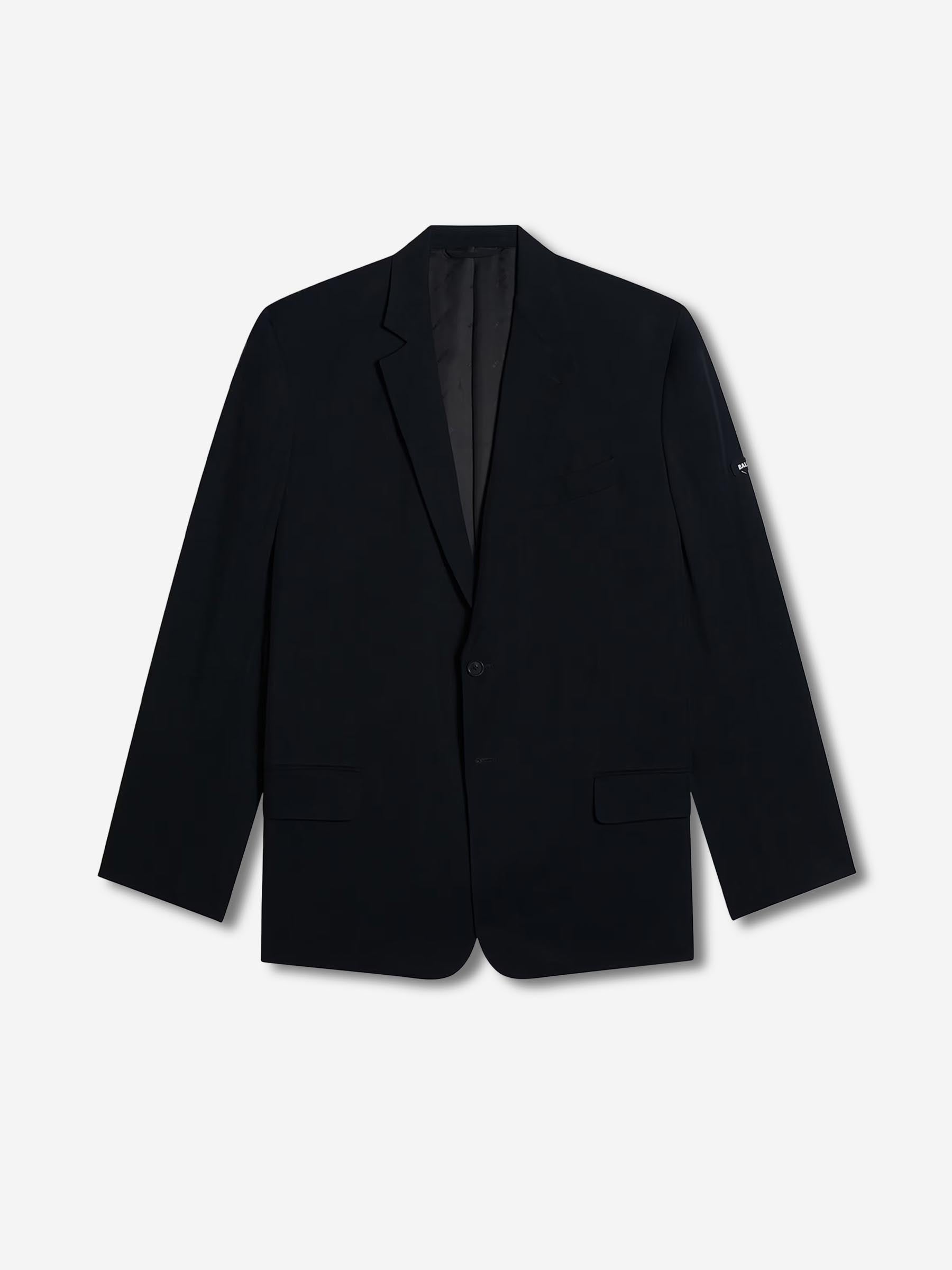 Balenciaga Hombre Barcelona Americana Recta Lisa color Negro sku 302-003604 01 - Foto 1