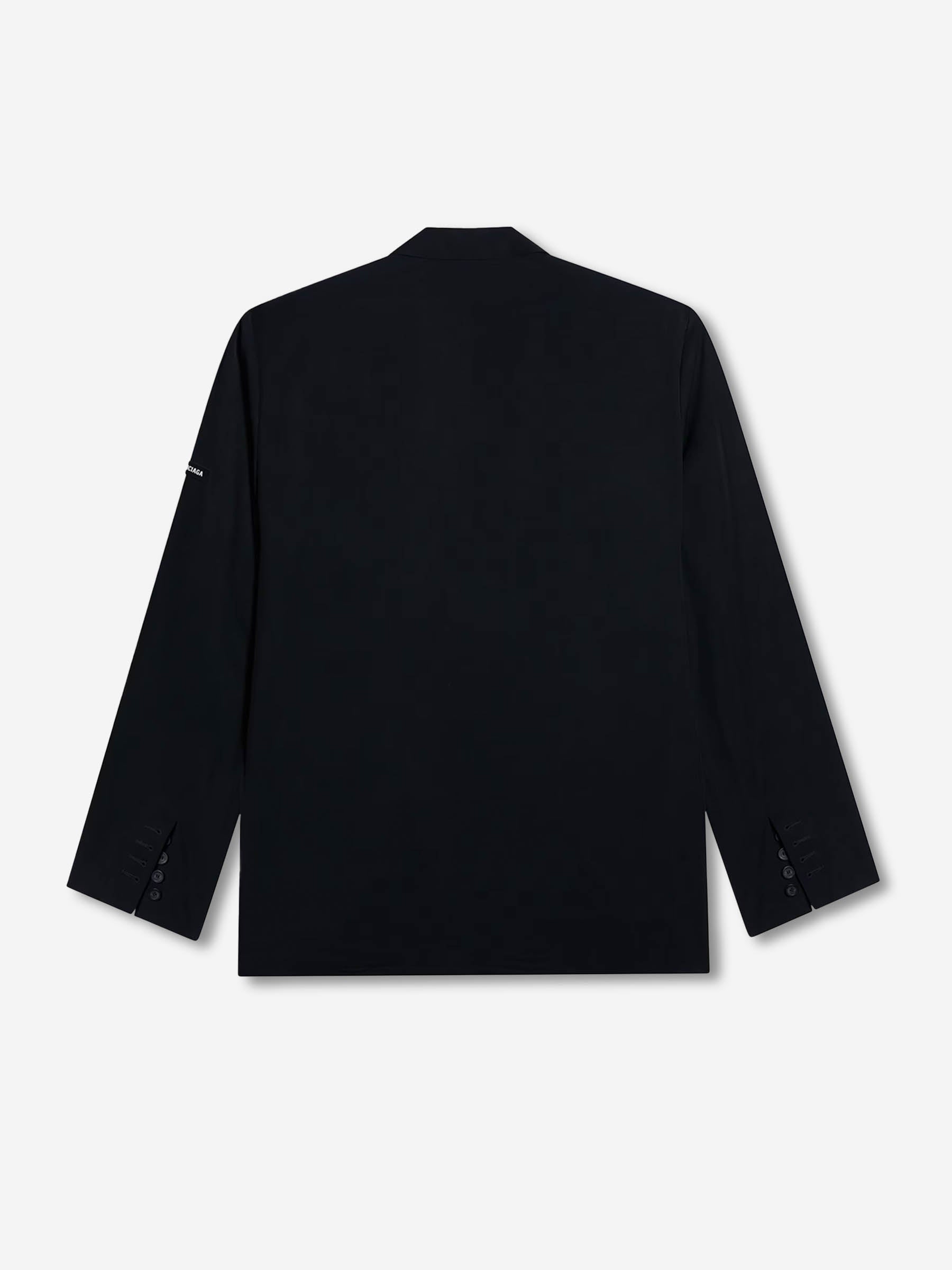 Balenciaga Hombre Barcelona Americana Recta Lisa color Negro sku 302-003604 01 - Foto 2