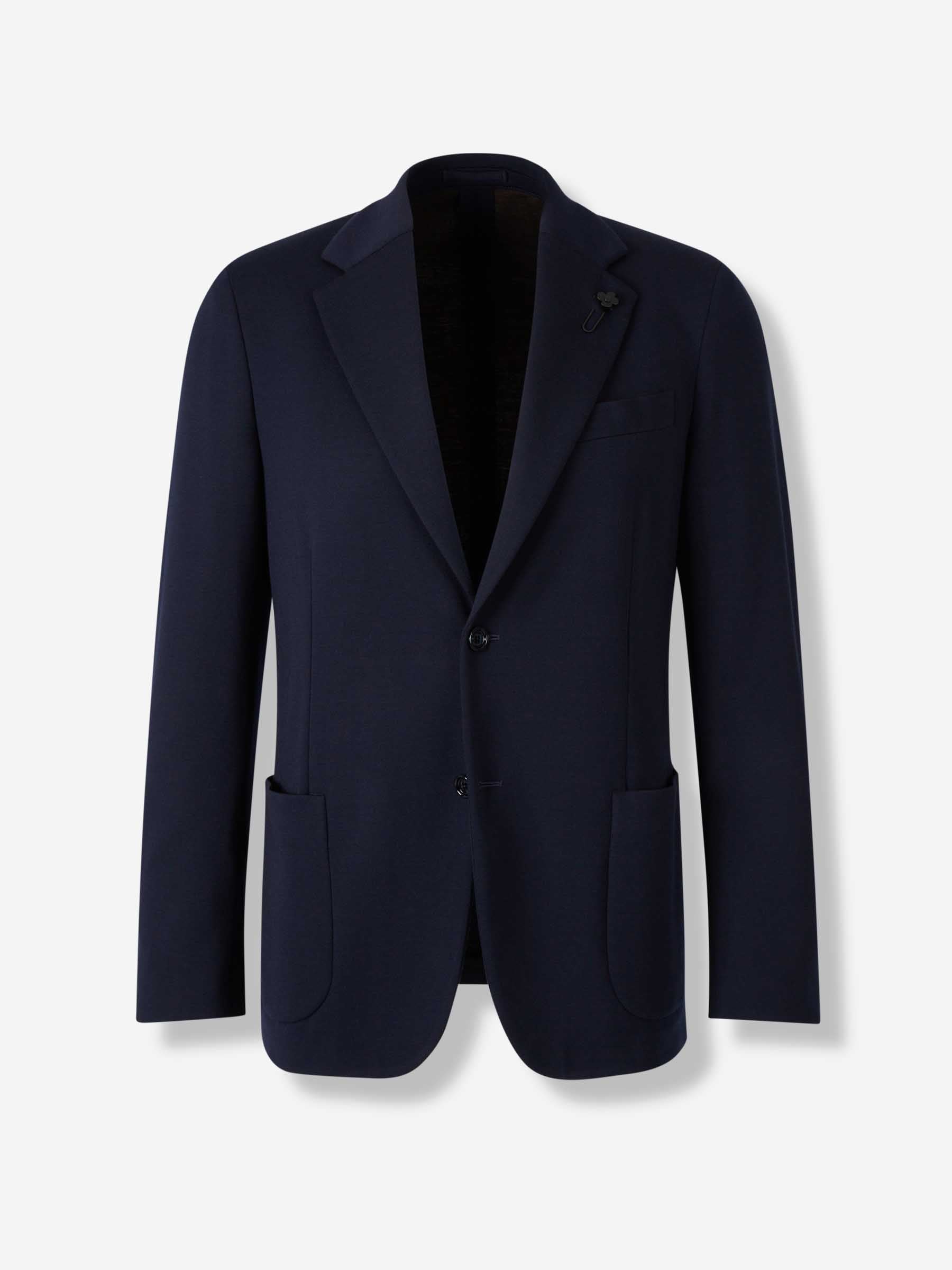 Lardini Hombre Barcelona Americana Recta Lana color Azul Marino sku 302-003608 01 - Foto 1