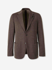 Lardini Hombre Barcelona Americana Recta Lana color Marrón Oscuro sku 302-003608 02 - Foto 1