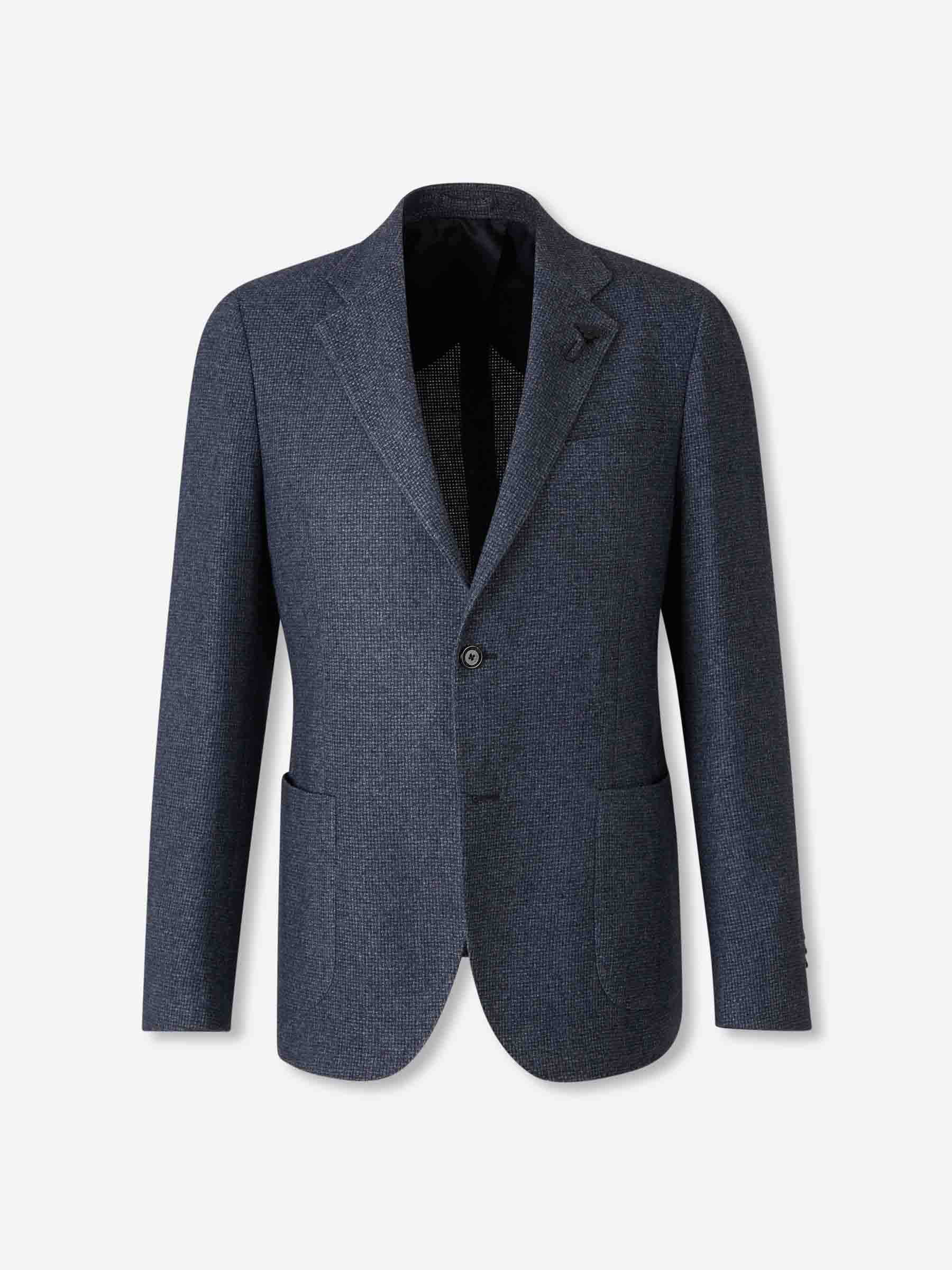 Lardini Hombre Barcelona Americana Recta Lana color Azul Marino sku 302-003613 01 - Foto 1