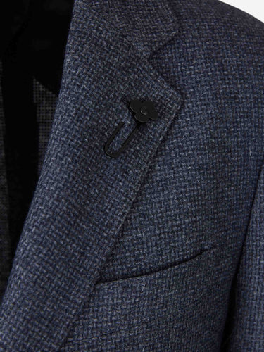 Lardini Hombre Barcelona Americana Recta Lana color Azul Marino sku 302-003613 01 - Foto 3