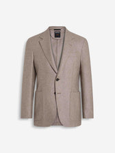 Zegna Hombre Barcelona Americana Recta Pata de Gallo color Beige sku 302-003614 01 - Foto 1