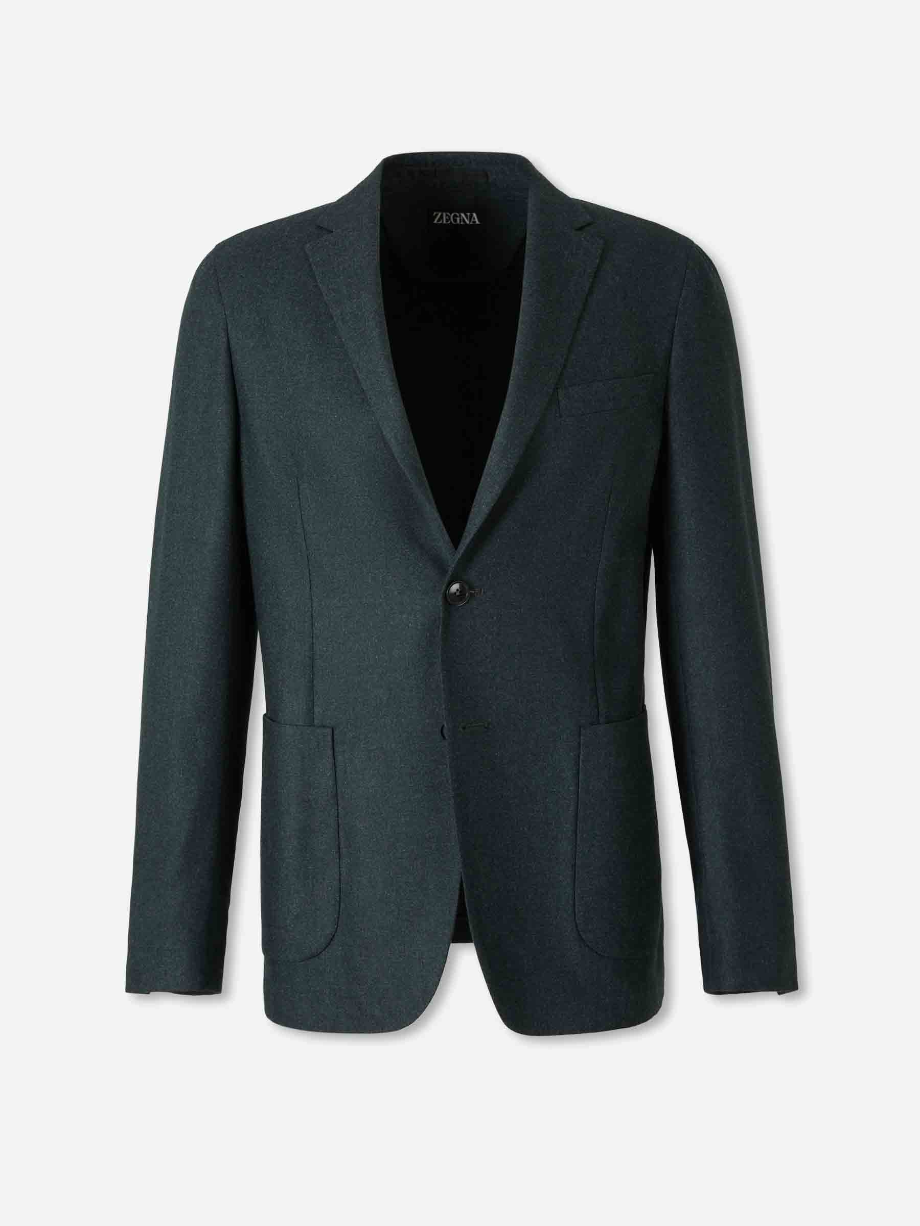 Zegna Hombre Barcelona Americana Recta Lana color Gris Antracita sku 302-003616 01 - Foto 1