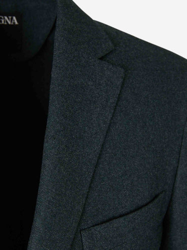 Zegna Hombre Barcelona Americana Recta Lana color Gris Antracita sku 302-003616 01 - Foto 3