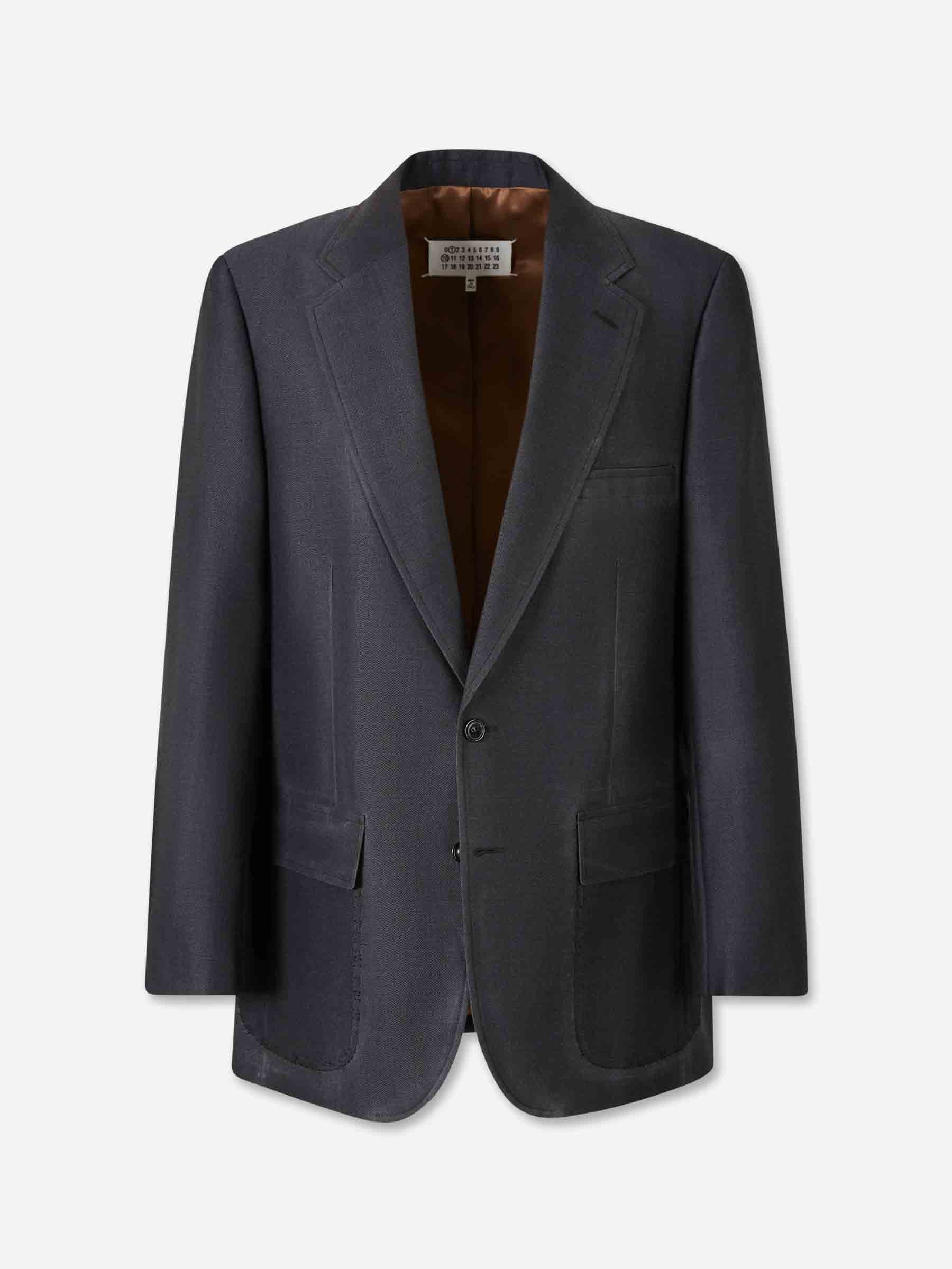 Maison Margiela Hombre Barcelona Americana Recta Work-in-Progress color Azul Noche sku 302-003617 01 - Foto 1