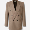 Saint Laurent Hombre Barcelona Americana Cruzada Lana color Beige sku 302-003621 01 - Foto 1