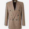 Saint Laurent Hombre Barcelona Americana Cruzada Lana color Beige sku 302-003621 01 - Foto 1