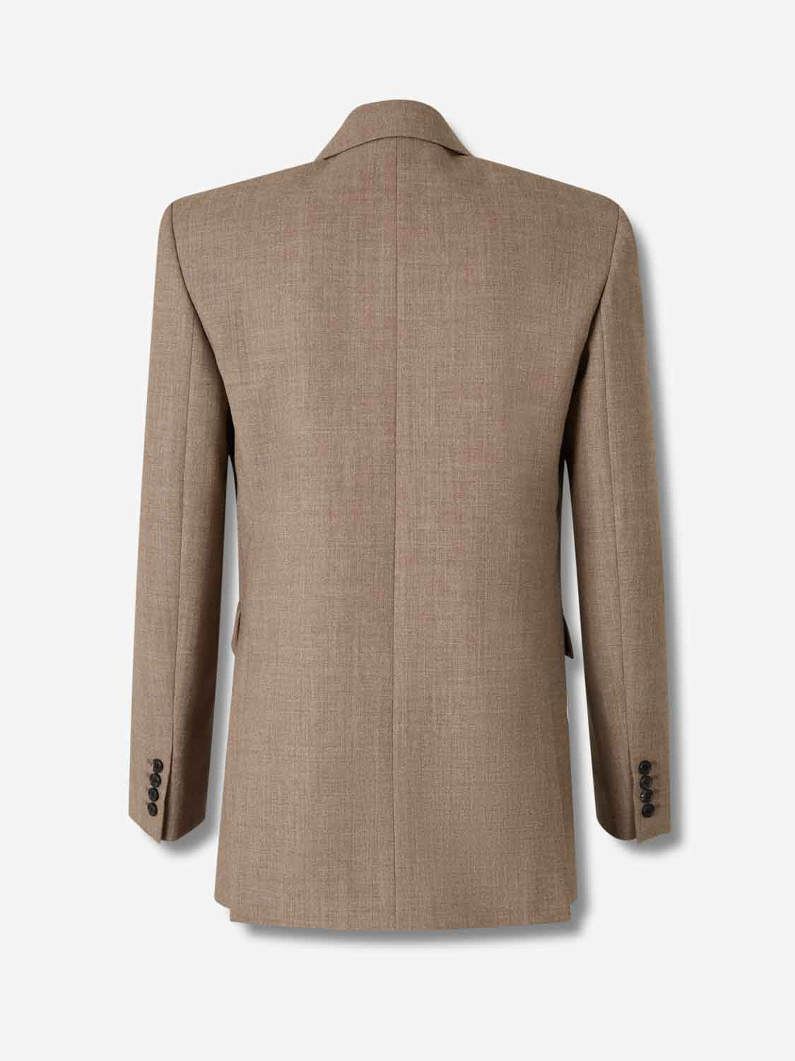 Saint Laurent Hombre Barcelona Americana Cruzada Lana color Beige sku 302-003621 01 - Foto 2