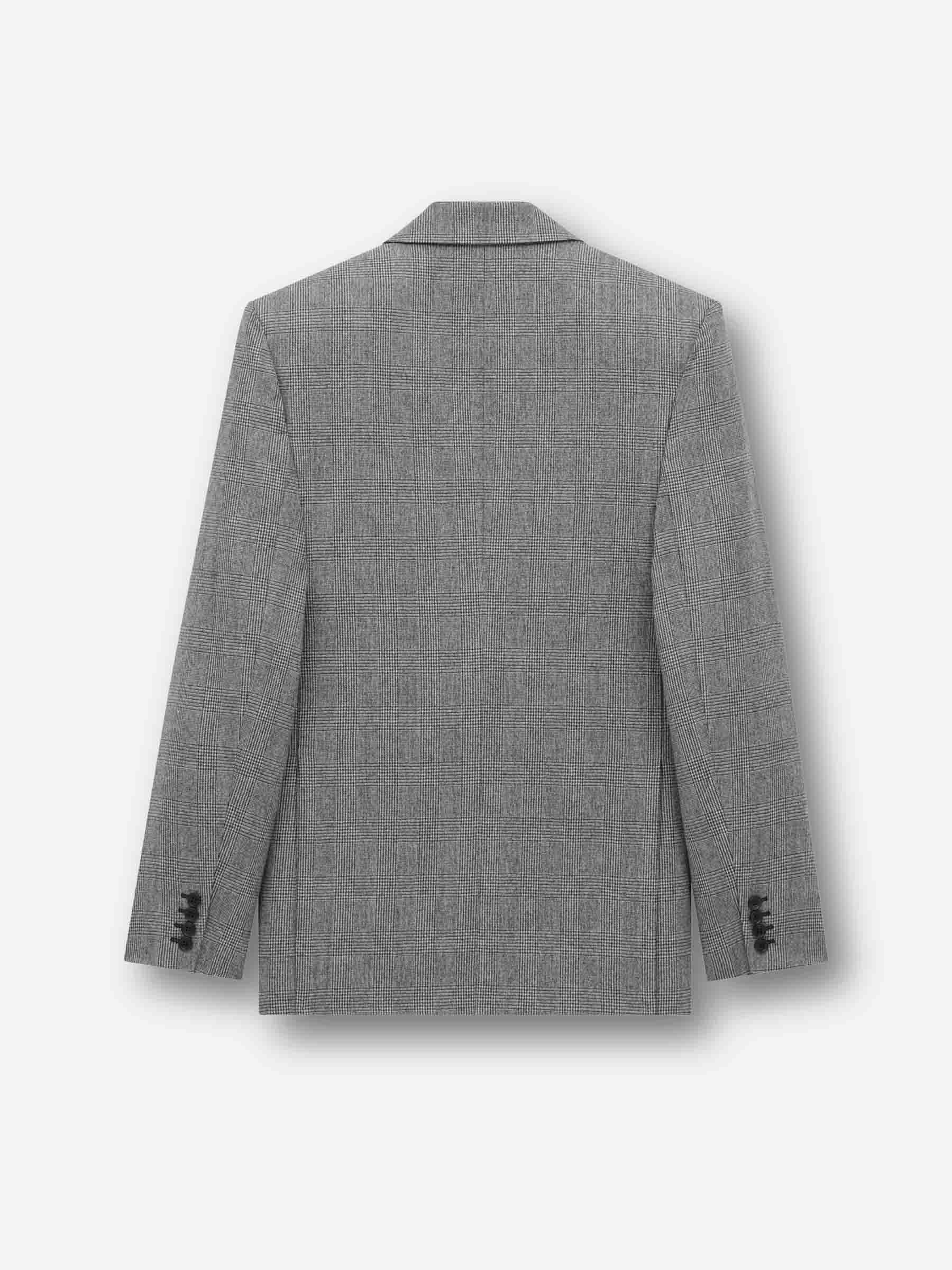 Saint Laurent Hombre Barcelona Americana Recta Lana color Negro sku 302-003622 01 - Foto 2