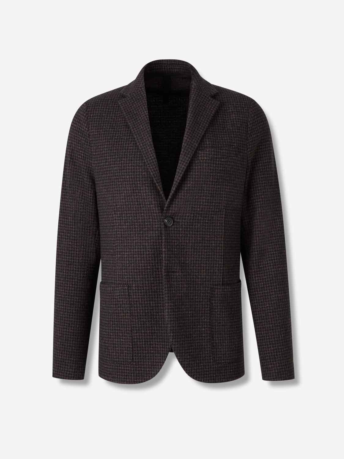 Harris Wharf Hombre Barcelona Americana Recta Lana color Marrón Oscuro sku 302-003630 01 - Foto 1