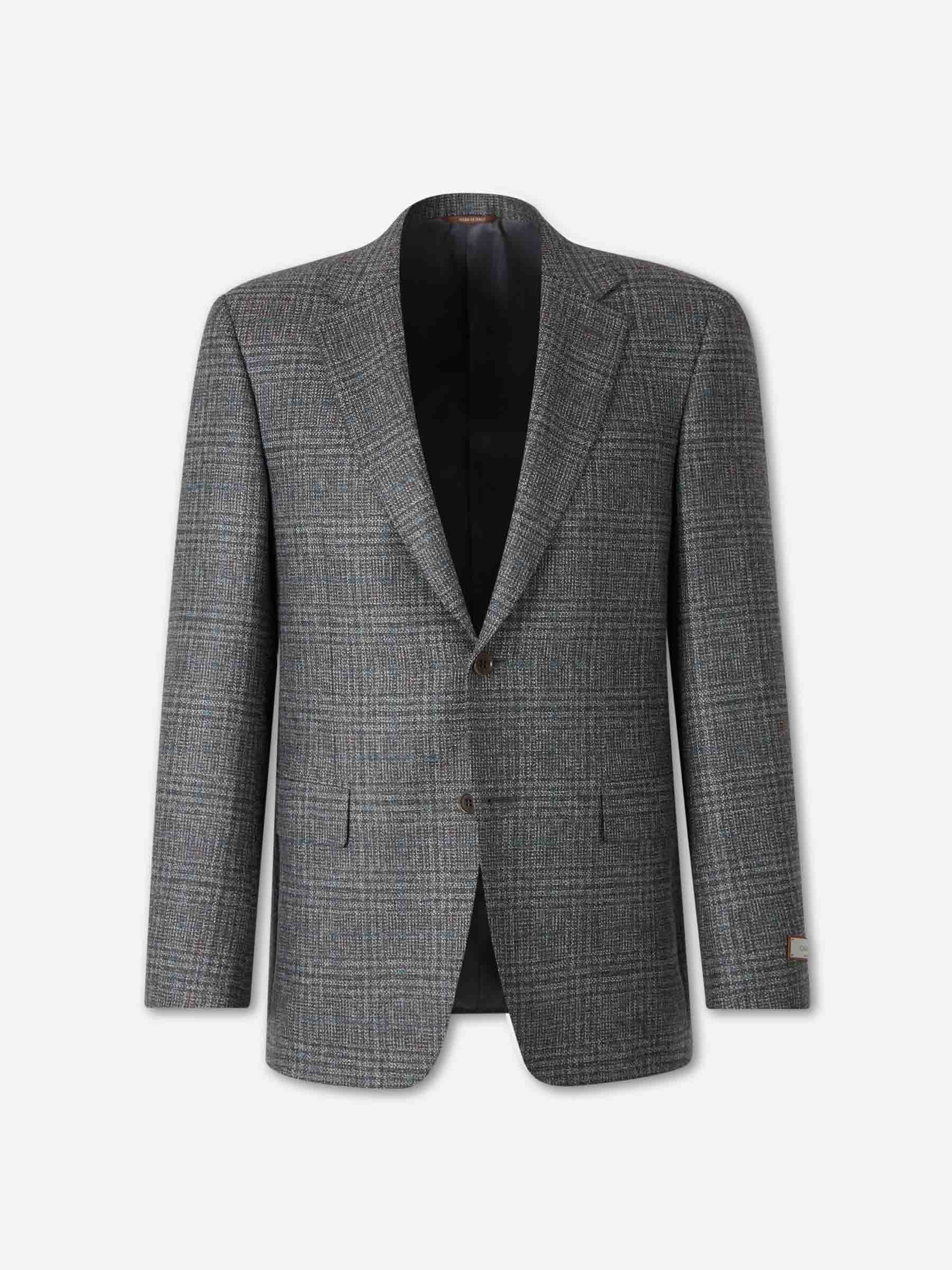 Canali Hombre Barcelona Americana Recta Lana color Taupe sku 302-003633 01 - Foto 1