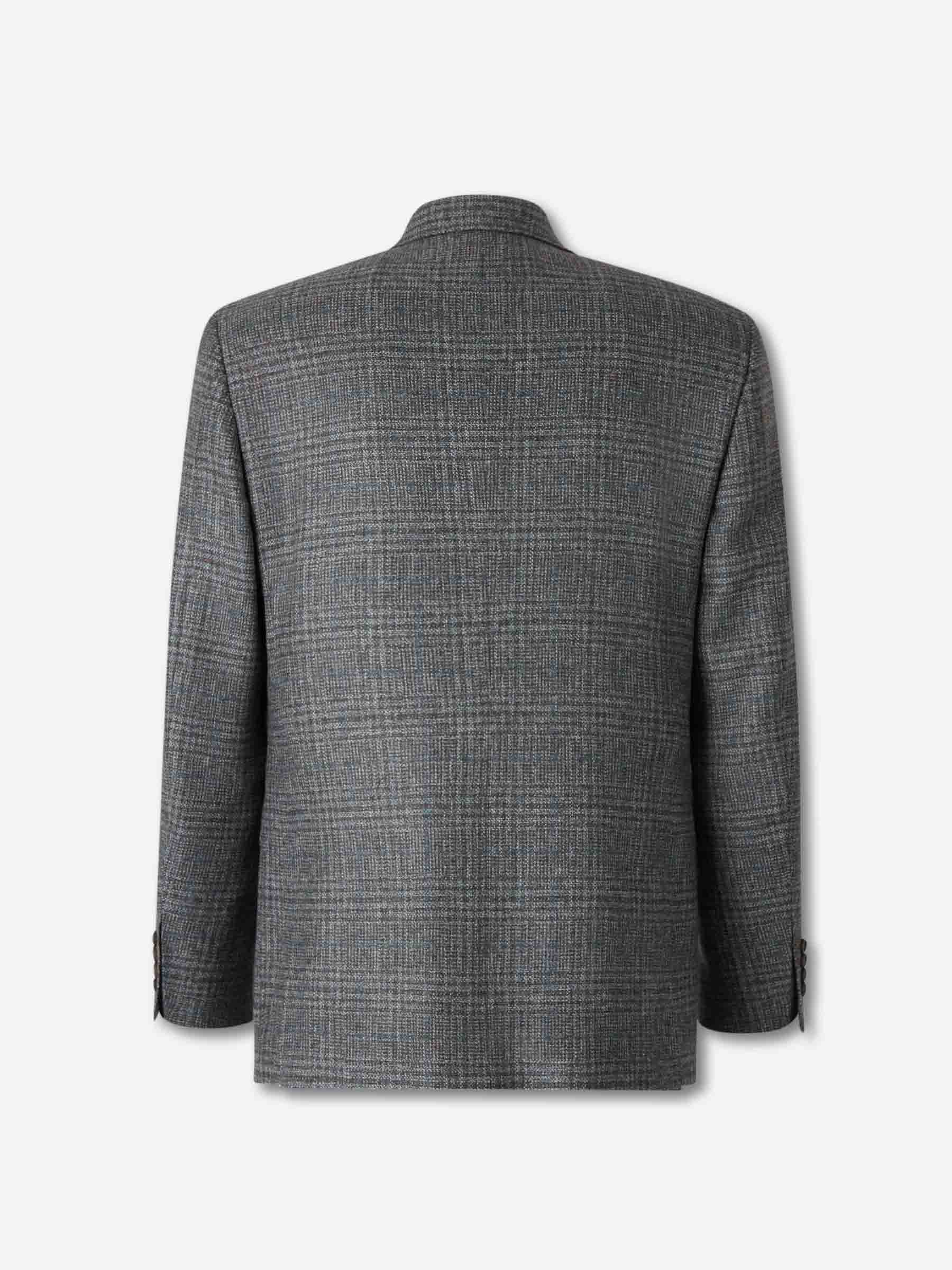 Canali Hombre Barcelona Americana Recta Lana color Taupe sku 302-003633 01 - Foto 2