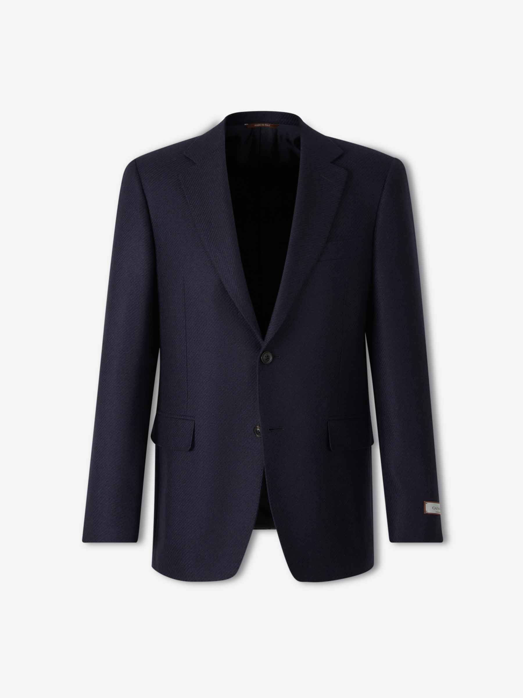 Canali Hombre Barcelona Americana Recta Cachemira color Azul Noche sku 302-003635 02 - Foto 1