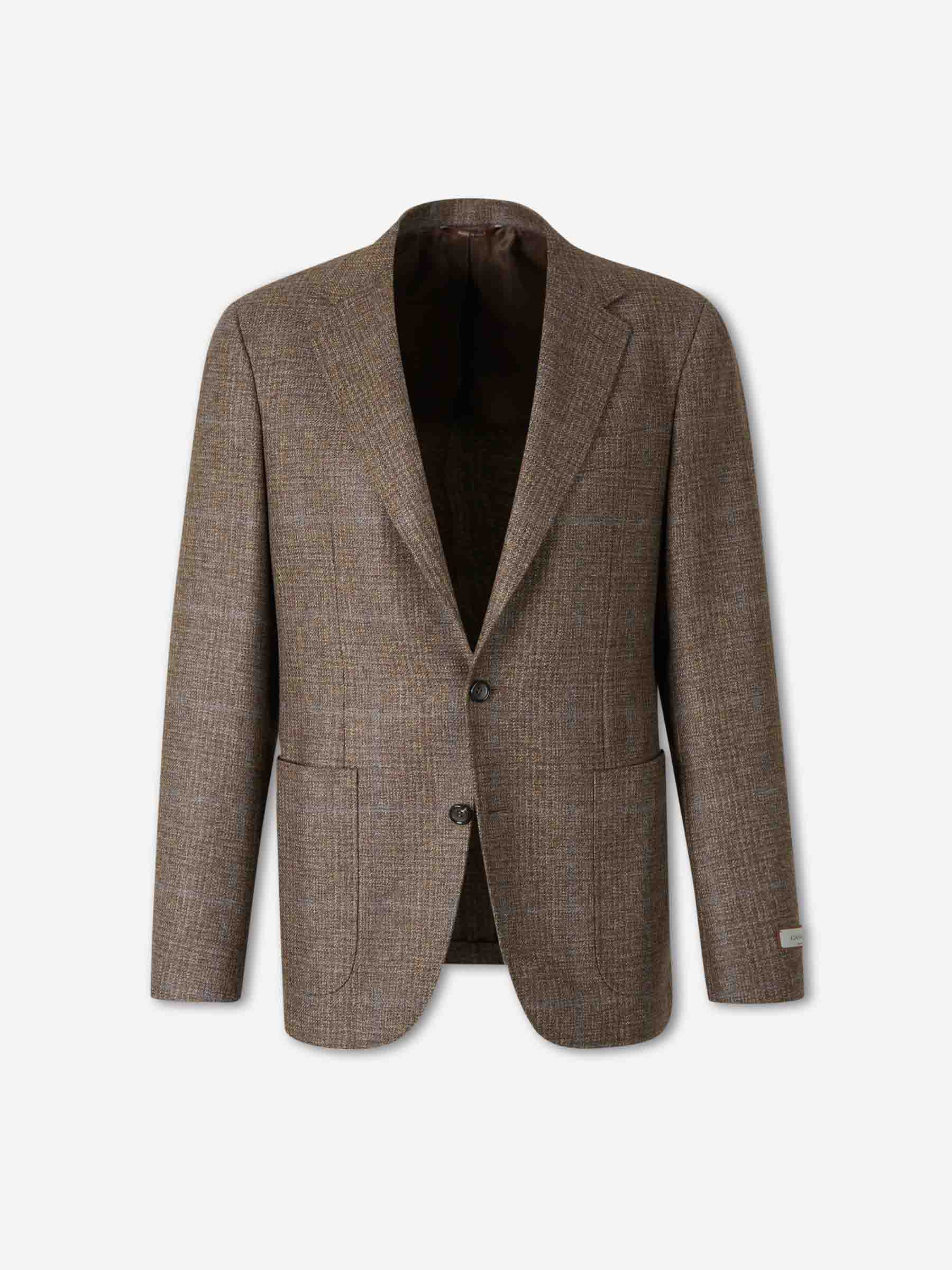 Canali Hombre Barcelona Americana Recta Lana color Taupe sku 302-003636 01 - Foto 1