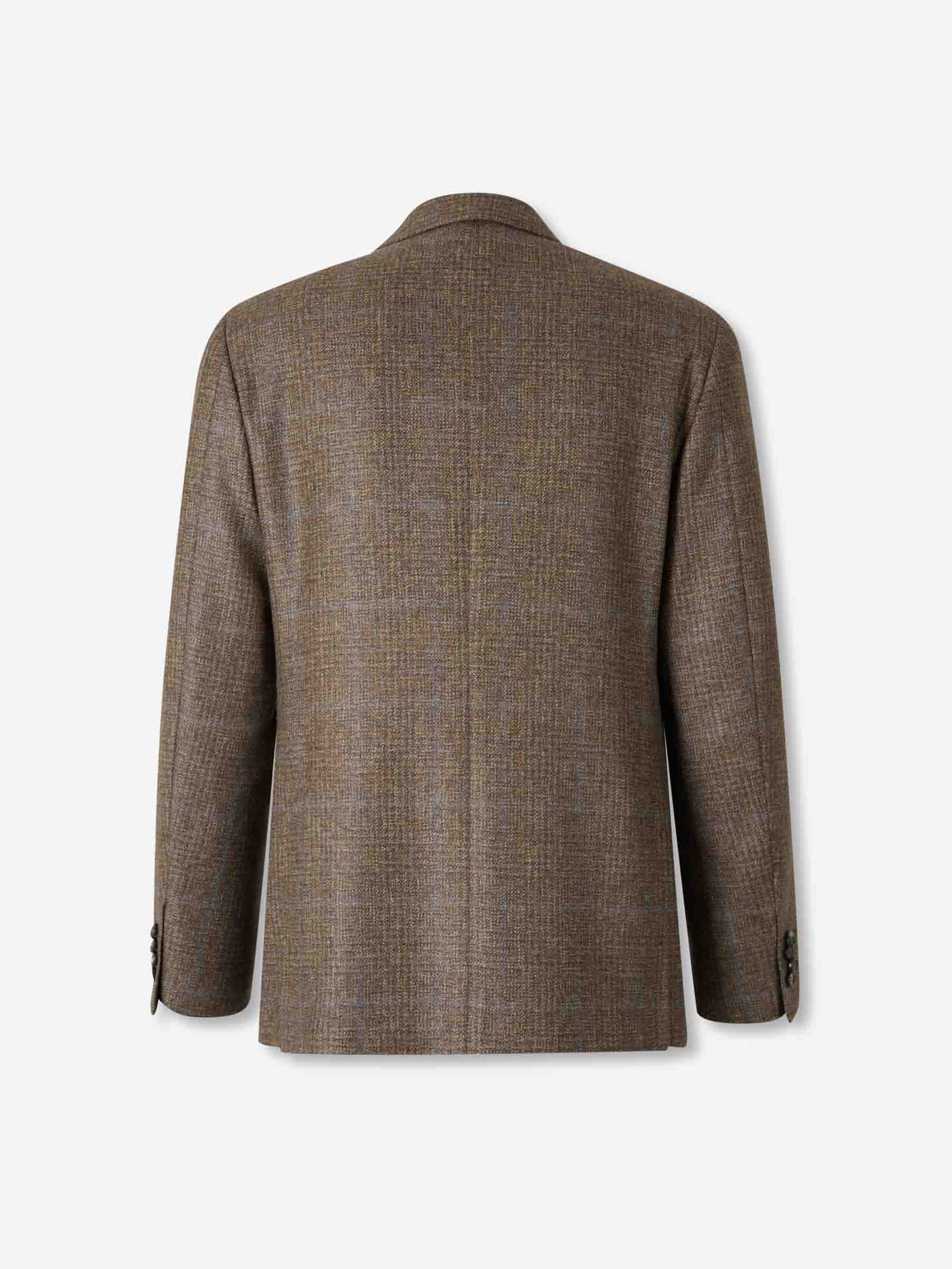 Canali Hombre Barcelona Americana Recta Lana color Taupe sku 302-003636 01 - Foto 2