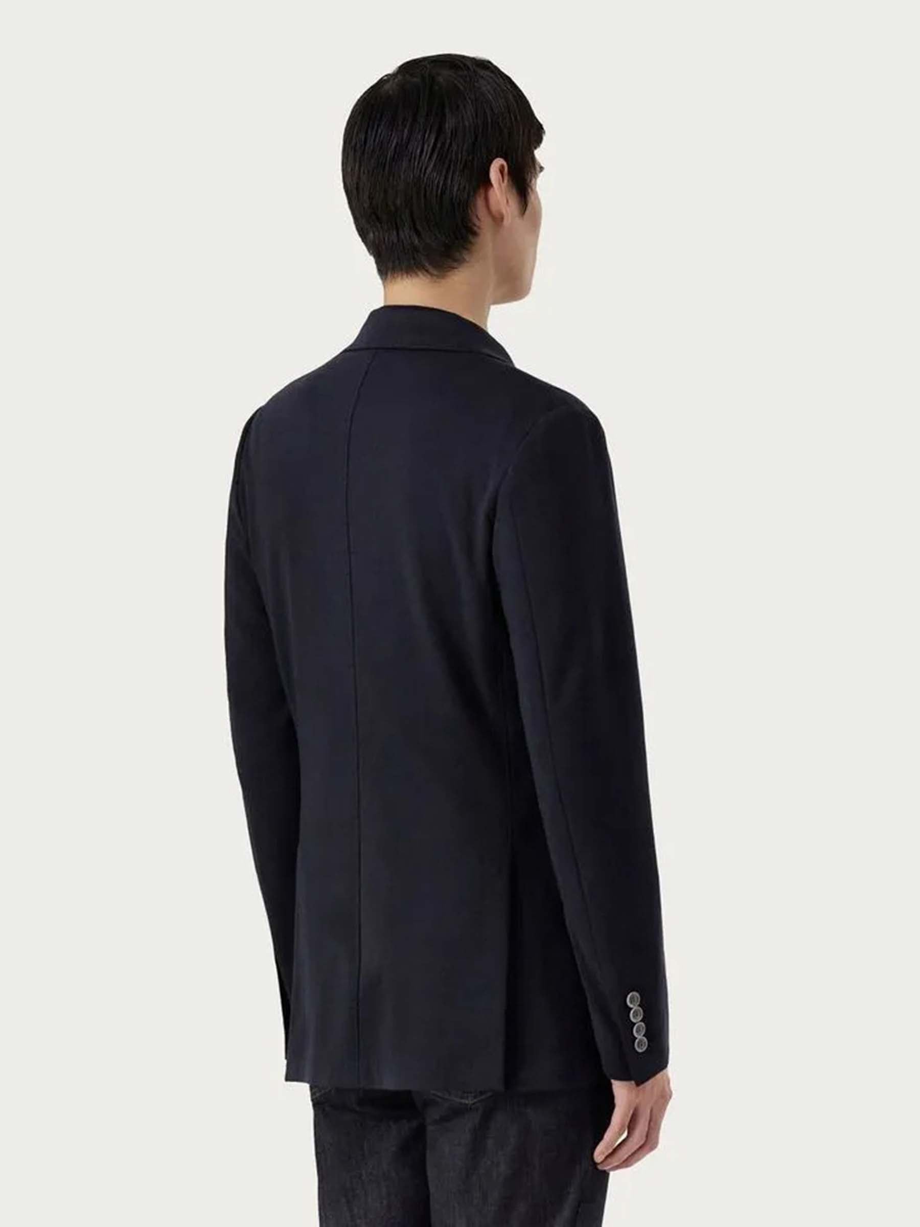 Canali Hombre Barcelona Americana Recta Punto color Azul Marino sku 302-003637 02 - Foto 2