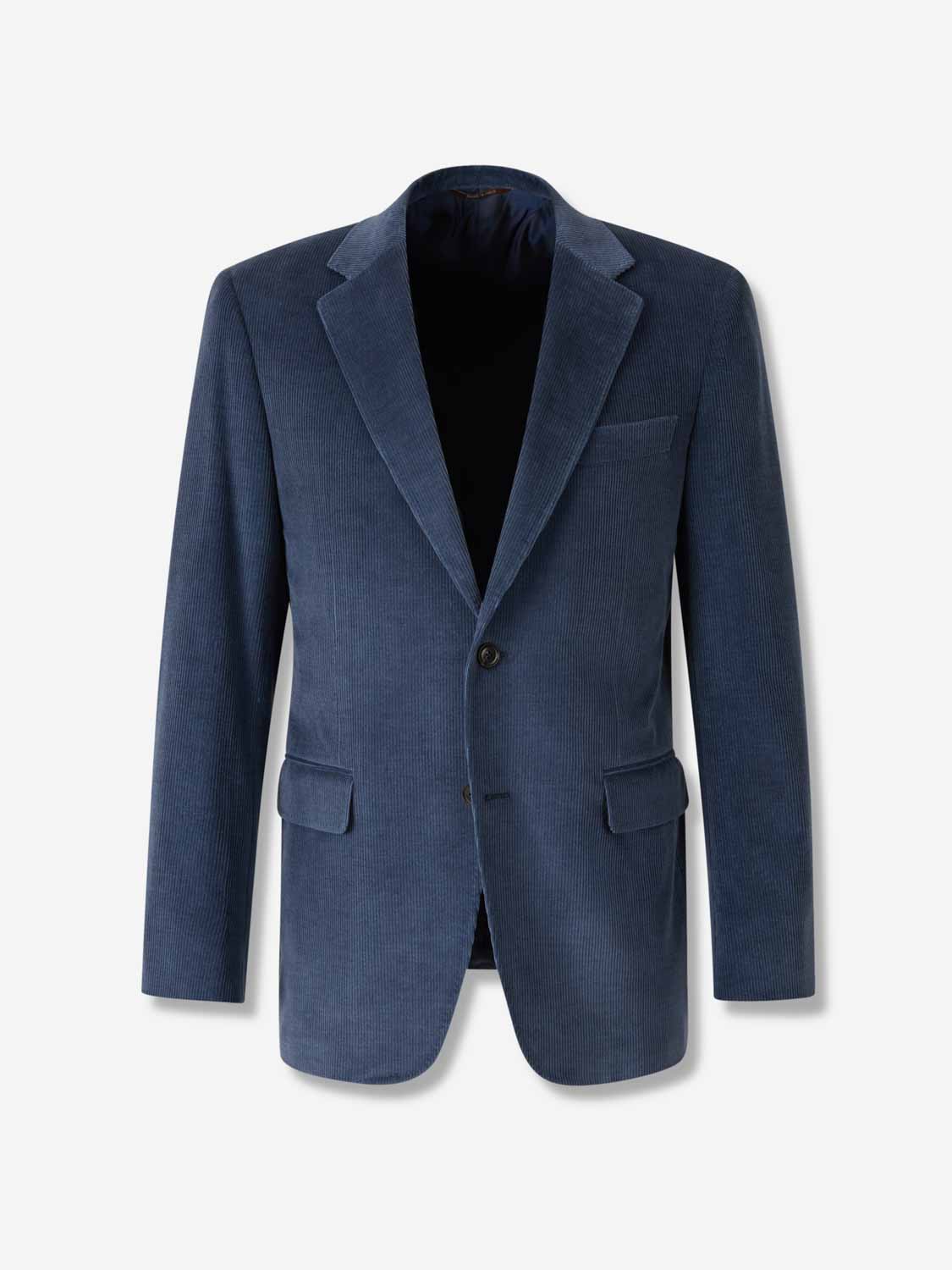 Canali Hombre Barcelona Americana Recta Pana color Azul Marino sku 302-003641 02 - Foto 1