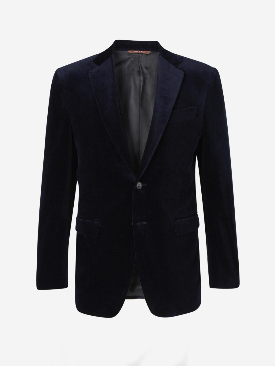 Canali Hombre Barcelona Americana Terciopelo color Azul Marino sku 302-003642 01 - Foto 1