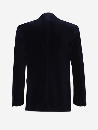 Canali Hombre Barcelona Americana Terciopelo color Azul Marino sku 302-003642 01 - Foto 2