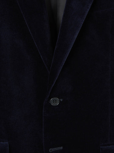 Canali Hombre Barcelona Americana Terciopelo color Azul Marino sku 302-003642 01 - Foto 3