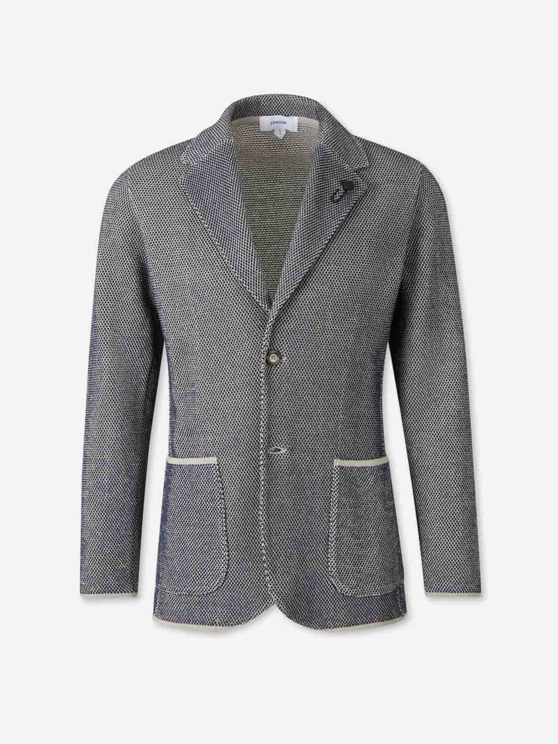 Lardini Hombre Barcelona Americana Recta Algodón color Azul Marino sku 302-003647 01 - Foto 1