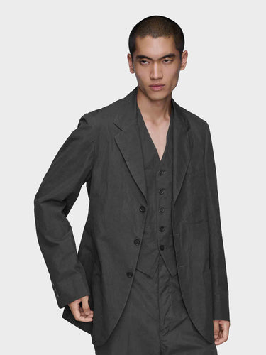 Maison Margiela Hombre Barcelona Americana Recta Estructurada color Gris Oscuro sku 302-003652 01 - Foto 2