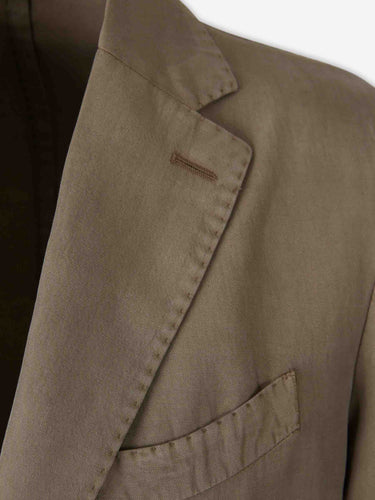Santa Eulalia Hombre Barcelona Americana Recta Lisa color Taupe sku 302-003671 02 - Foto 3
