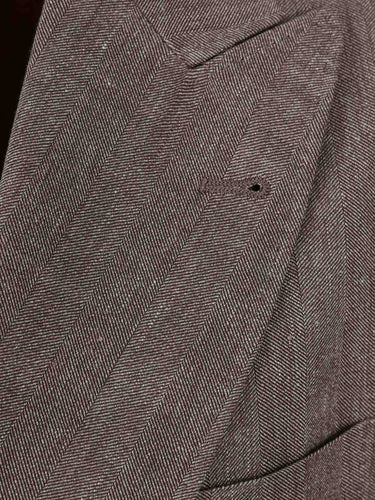 Brunello Cucinelli Hombre Barcelona Americana Cruzada Lino color Marrón sku 302-003677 01 - Foto 4