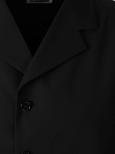 Jil Sander Hombre Barcelona Chaqueta Popelín Lana color Negro sku 302-003678 01 - Foto 3