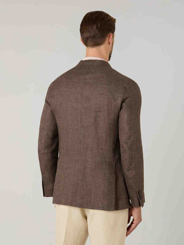 Boglioli Hombre Barcelona Americana Recta Lino color Marrón sku 302-003680 01 - Foto 3