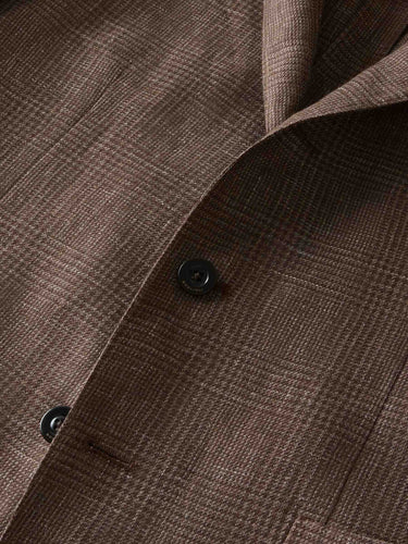 Boglioli Hombre Barcelona Americana Recta Lino color Marrón sku 302-003680 01 - Foto 4