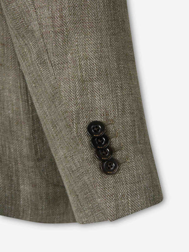 Boglioli Hombre Barcelona Americana Lino K color Verde Militar sku 302-003681 01 - Foto 4