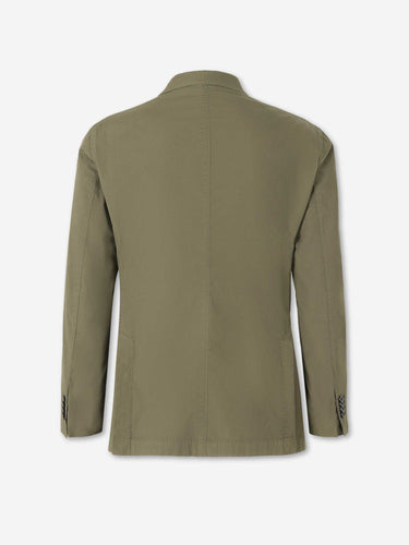 Boglioli Hombre Barcelona Americana Recta Algodón color Verde Militar sku 302-003685 02 - Foto 2