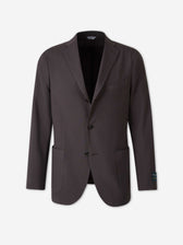 Boglioli Hombre Barcelona Americana Recta Lana color Marrón Oscuro sku 302-003686 01 - Foto 1