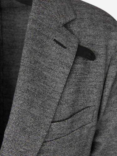 Brioni Hombre Barcelona Americana Recta Espiga color Gris sku 302-003690 01 - Foto 4