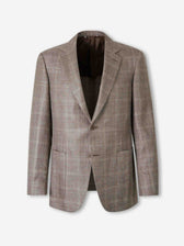 Canali Hombre Barcelona Americana Recta Cuadros color Taupe sku 302-003696 03 - Foto 1