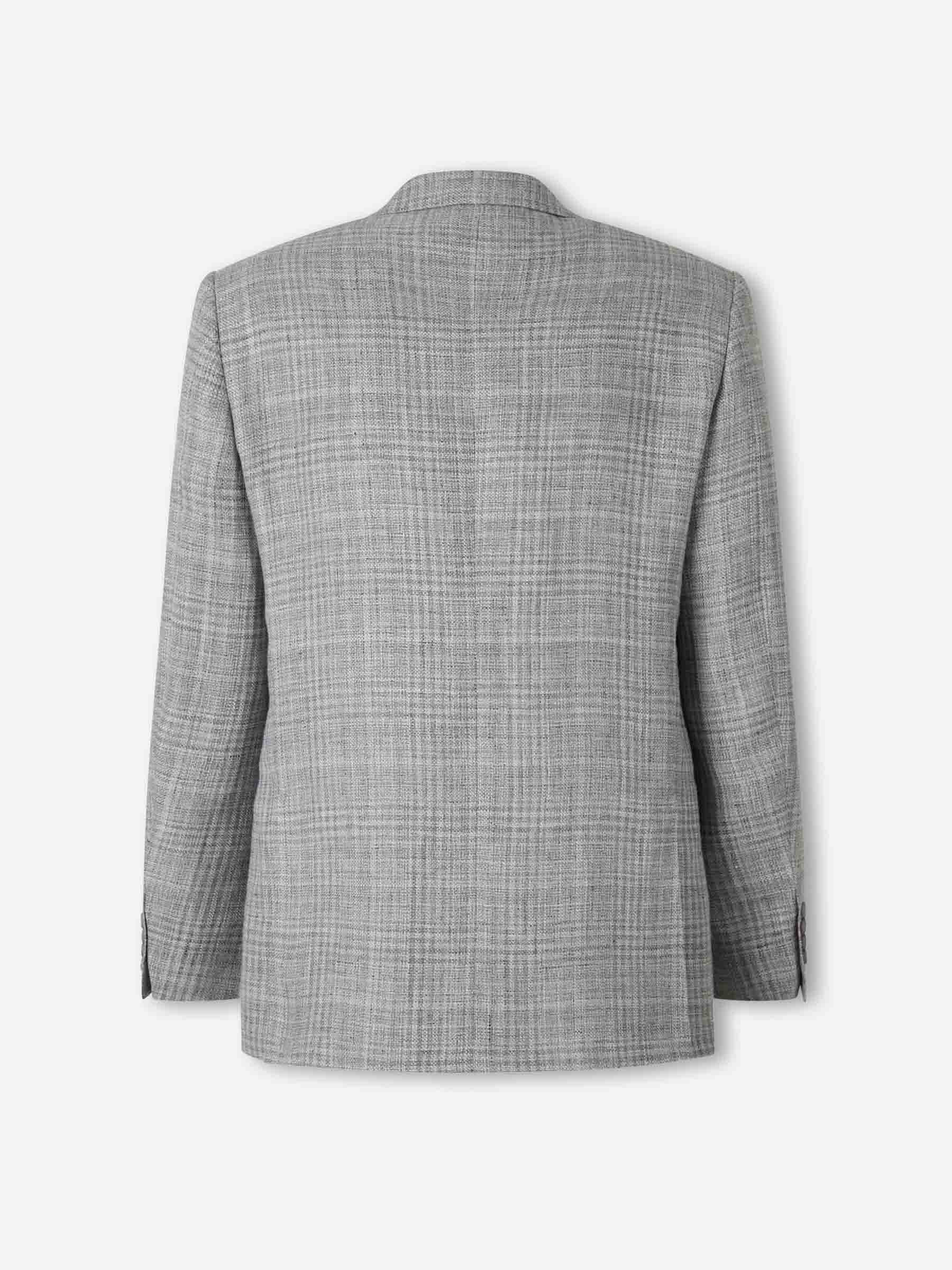 Canali Hombre Barcelona Americana Recta color Gris sku 302-003697 01 - Foto 2