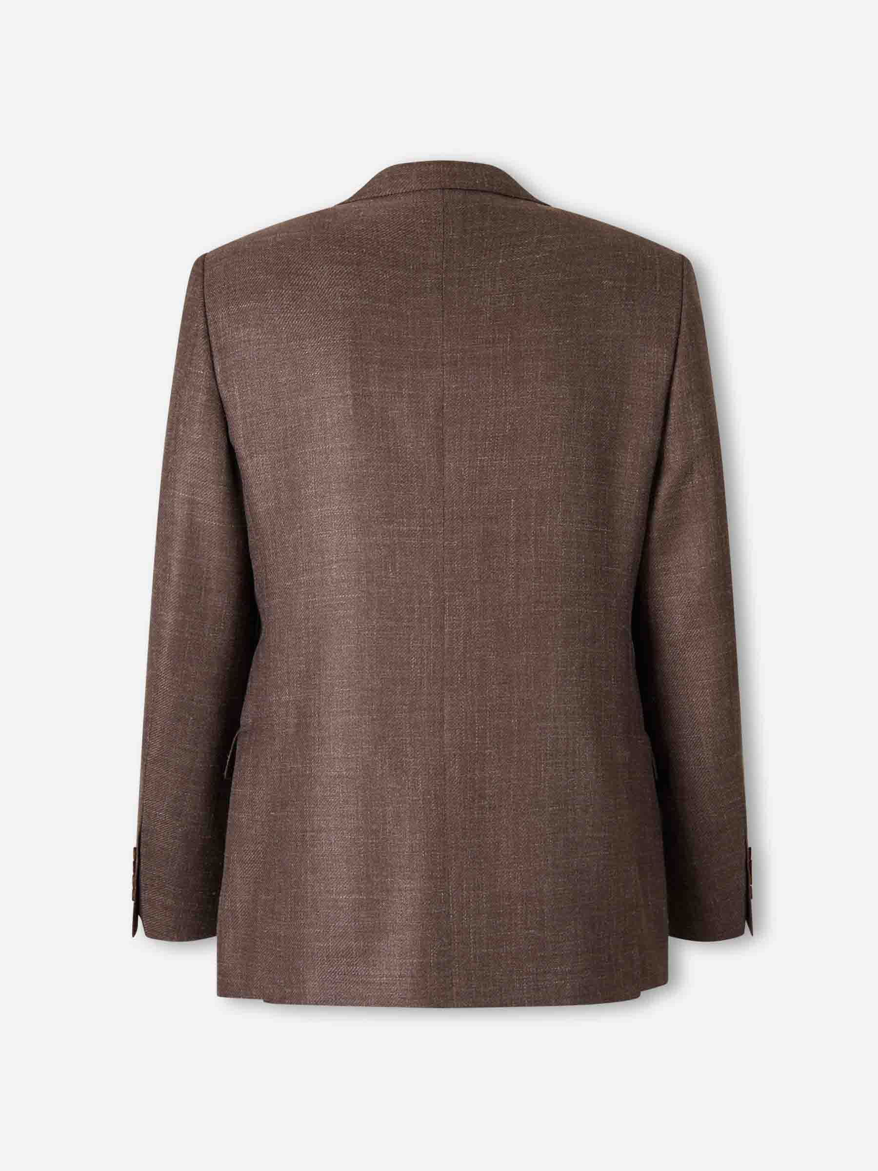 Canali Hombre Barcelona Americana Recta color Marrón sku 302-003698 02 - Foto 2