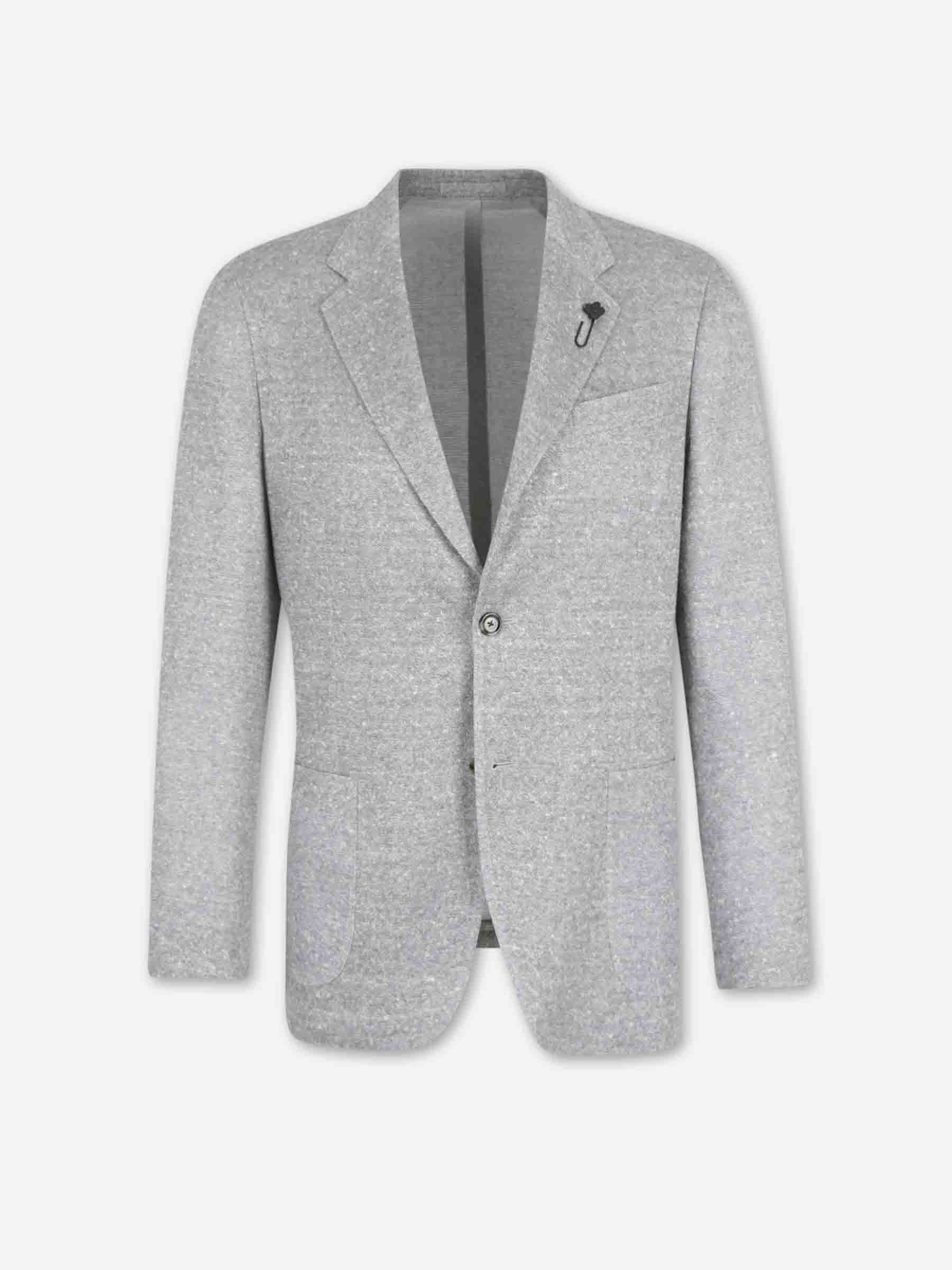 Lardini Hombre Barcelona Americana Recta Lino color Gris sku 302-003700 01 - Foto 1