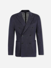 Lardini Hombre Barcelona Americana Cruzada Algodón color Azul Marino sku 302-003702 01 - Foto 1