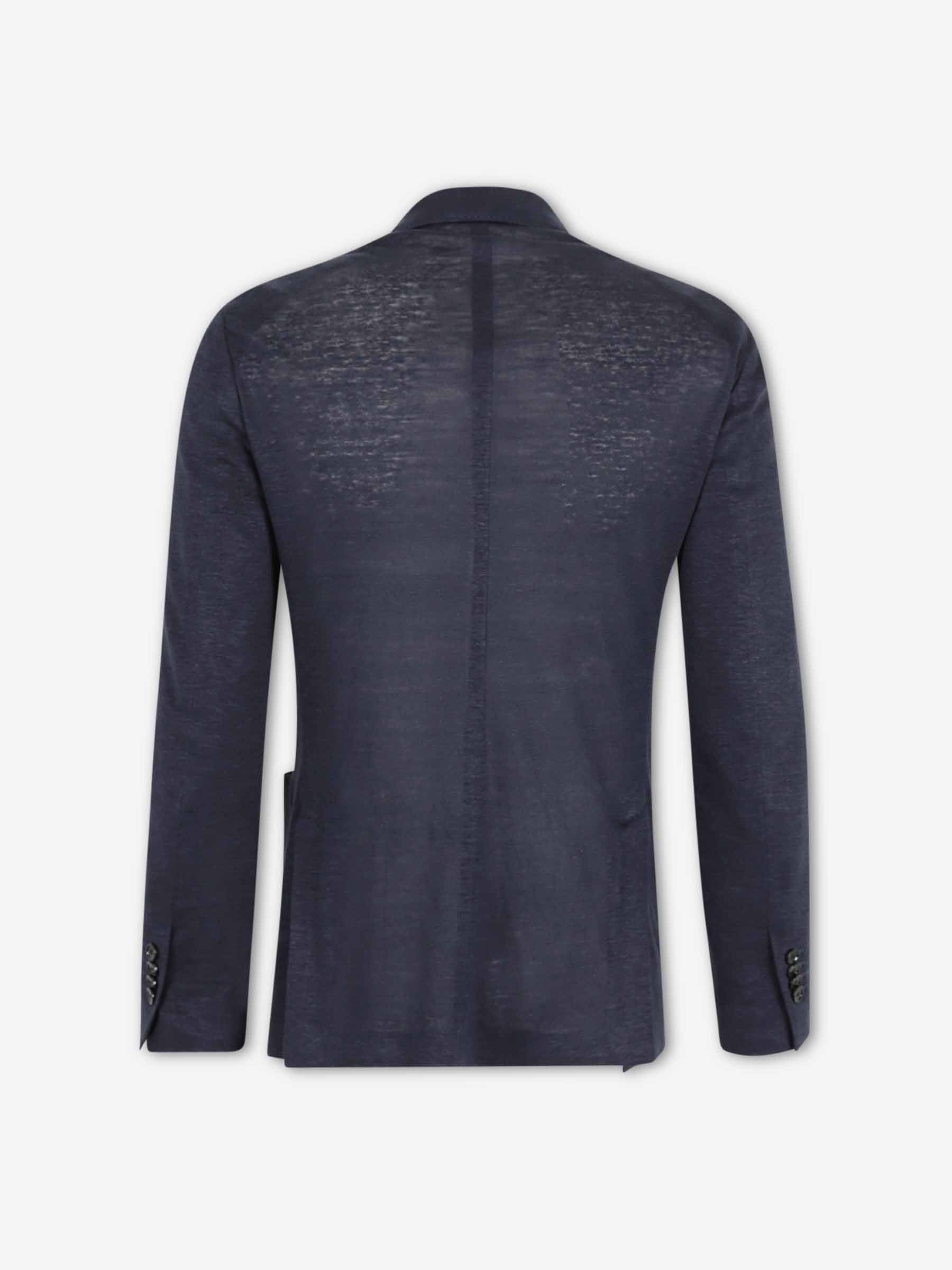 Lardini Hombre Barcelona Americana Cruzada Algodón color Azul Marino sku 302-003702 01 - Foto 2